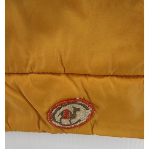 VINTAGE Camel Vest Large Goose Down Puffer Quilted 70s 80s Gorpcore * - Picture 4 of 14